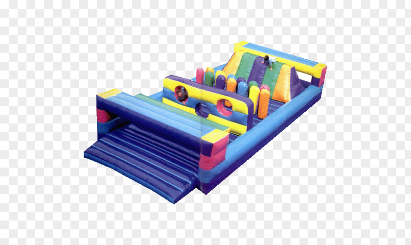 Inflatable Bouncers Bungee Run Obstacle Course Game PNG