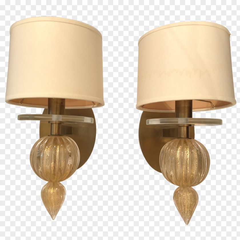 Light Sconce Murano Glass Furniture PNG