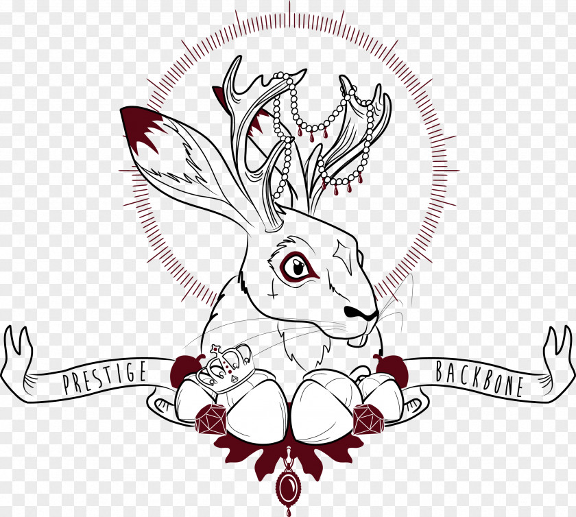 Rabbit Hare Jackalope Clip Art PNG