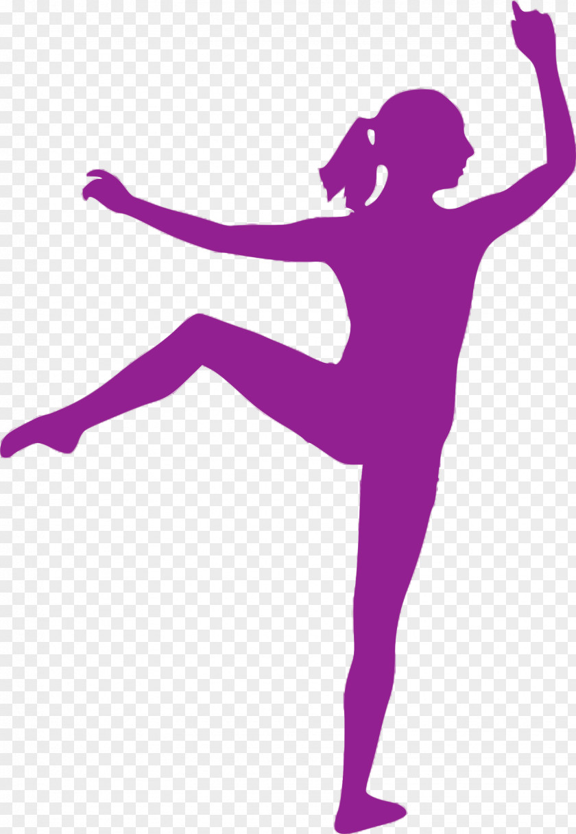 Silhouette Ballet Dancer Ponytail PNG