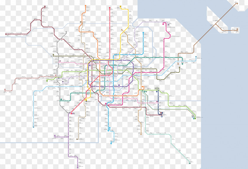 Map Rapid Transit Shanghai Metro Line 11 PNG