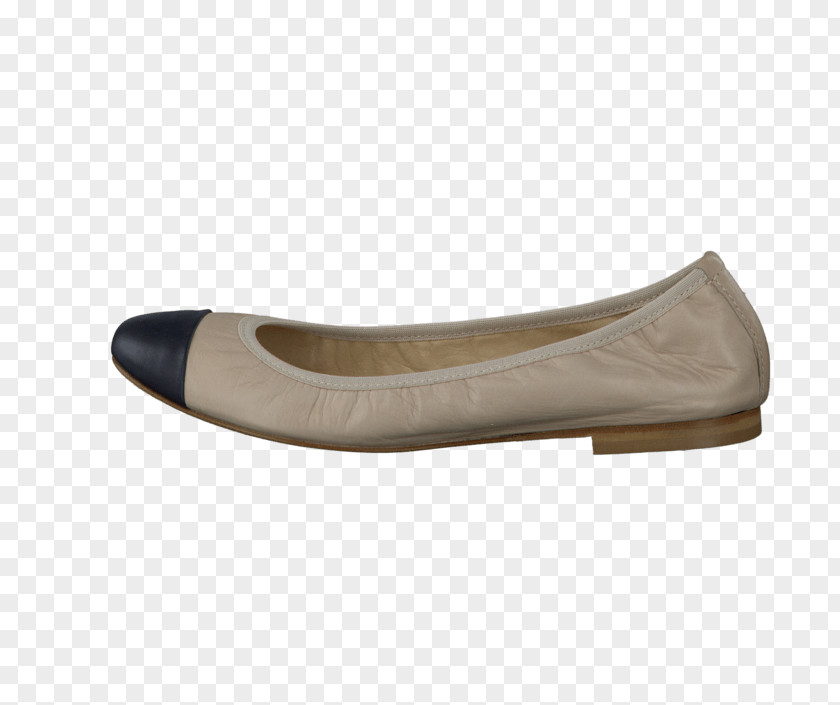 Ballet Flat Shoe Beige PNG