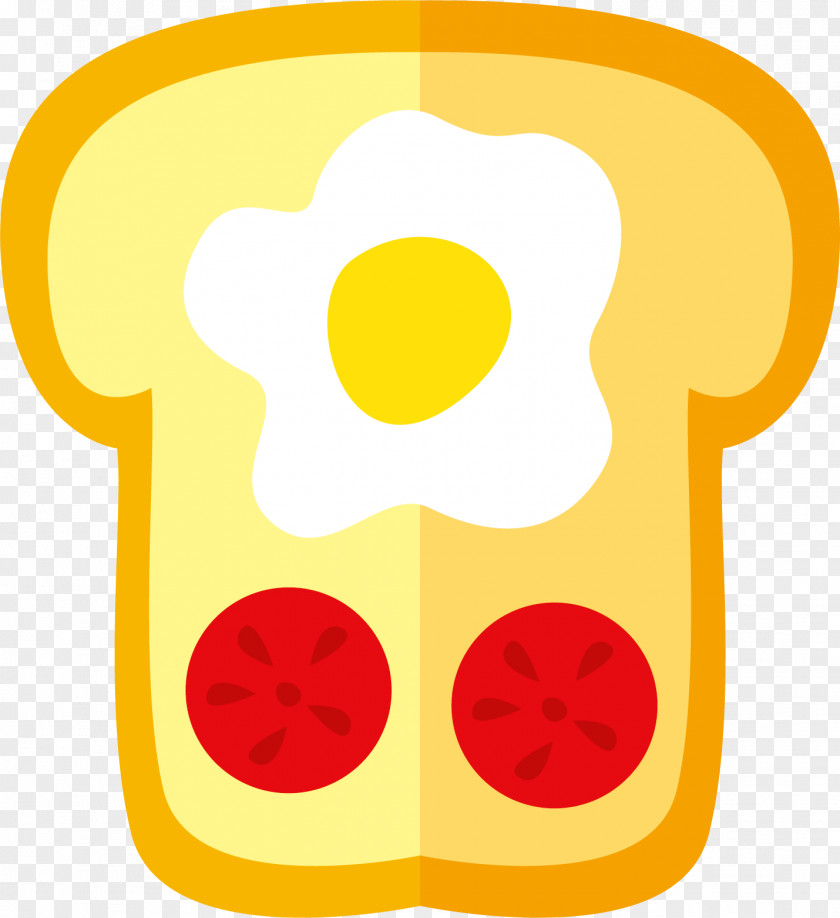 Bread Plus Egg Vector Toast Fried PNG