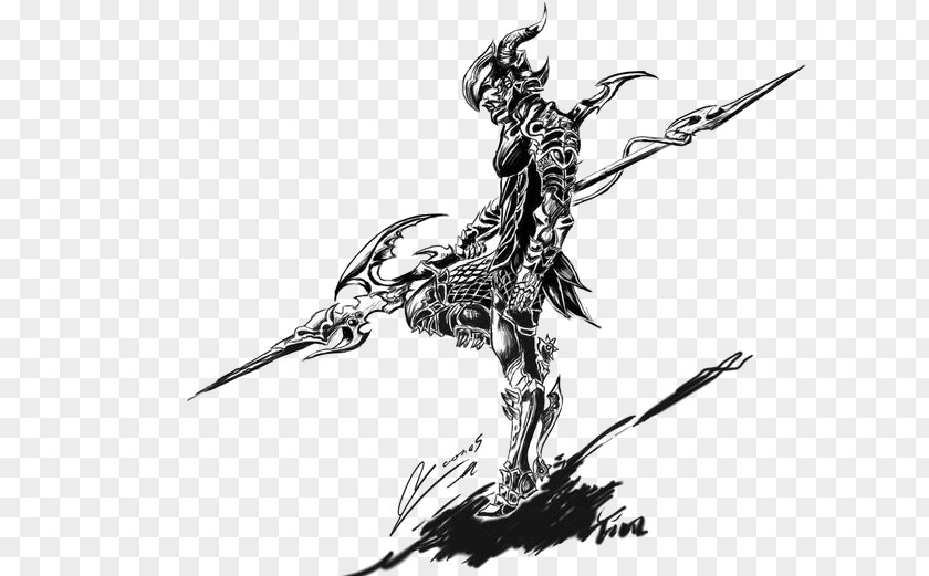 Final Fantasy Xv Armor XIV VI Sketch Weapon Dragoon PNG