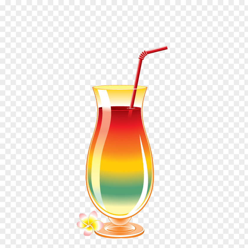 Hand-painted Red Juice Drink PNG
