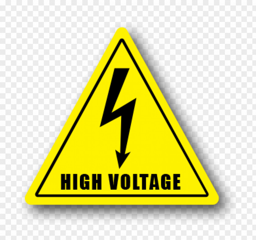 Safety Warning Sign High Voltage Hazard PNG