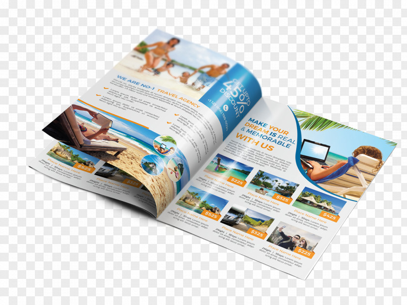 Flyer Travel Brochure PNG