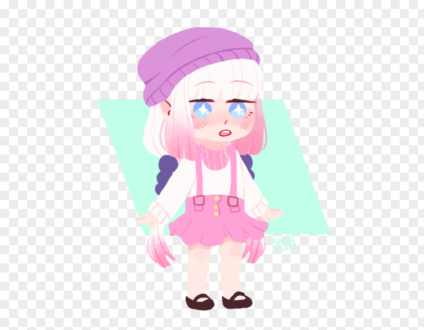 Kanna Kamui Headgear Pink M Character Clip Art PNG