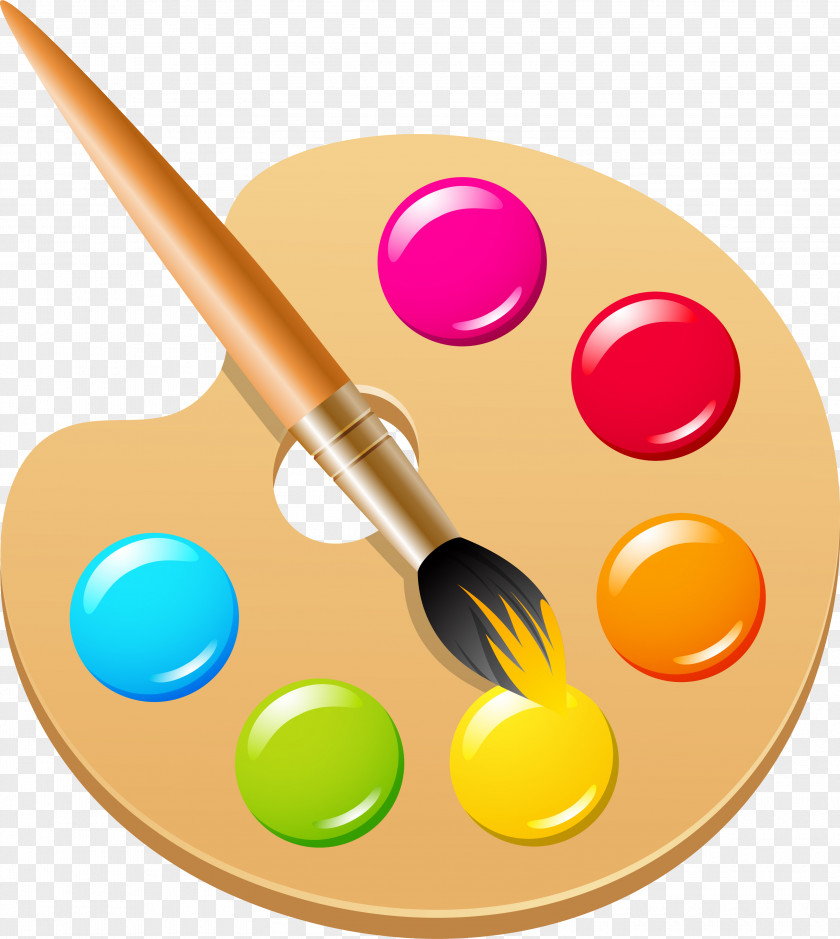 Paint Brush Pigment Color Ink Clip Art PNG