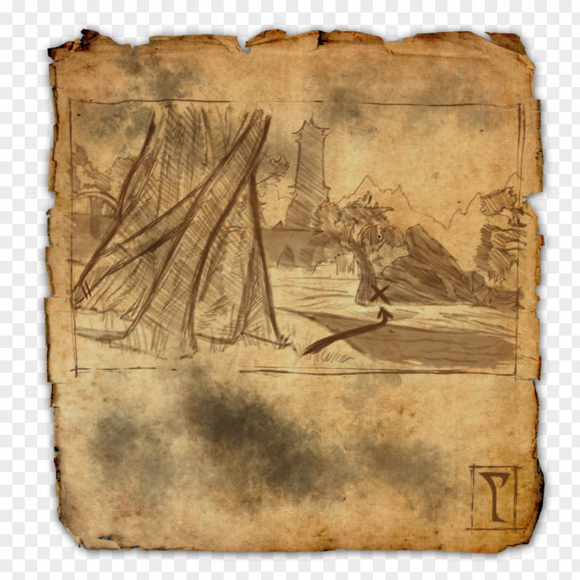 Pirate Map The Elder Scrolls Online Treasure V: Skyrim PNG