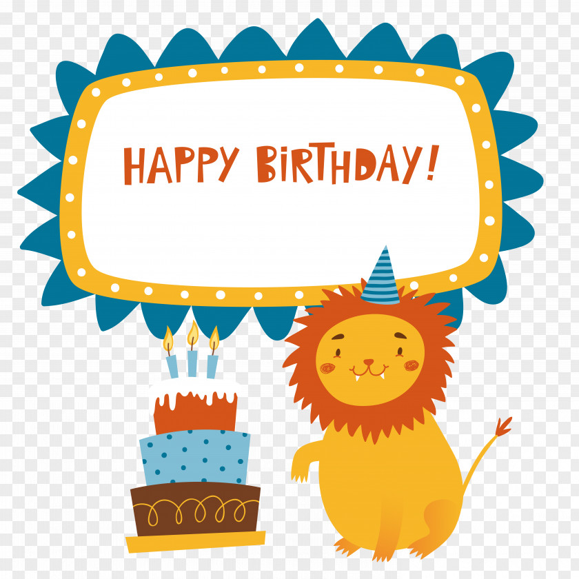 Happy,birthday Birthday Cake Lion Happy To You PNG