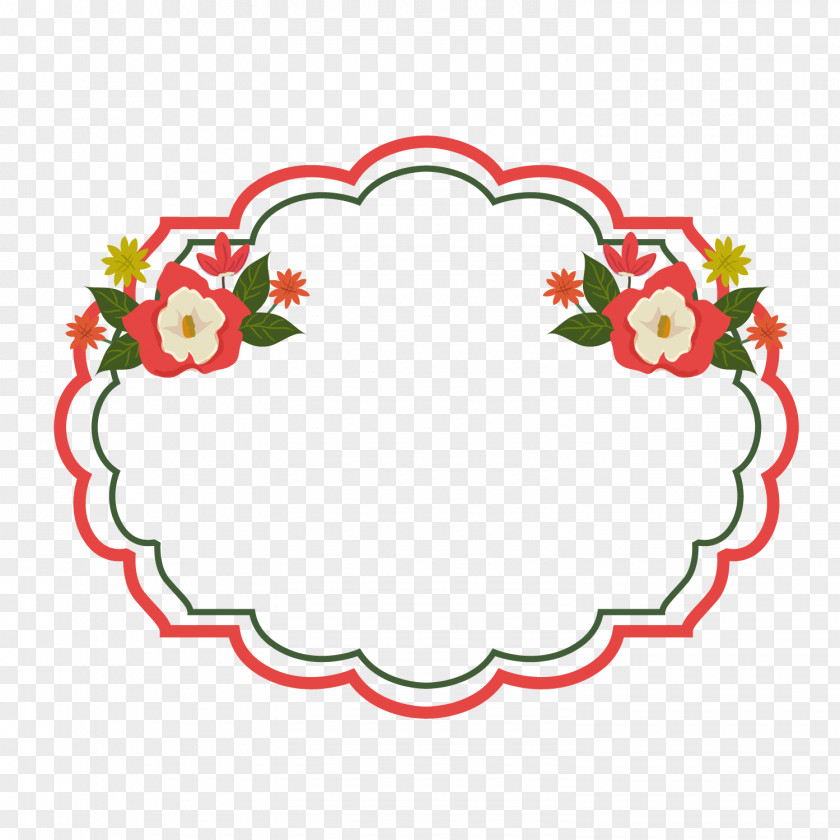 Oval Flower Box PNG