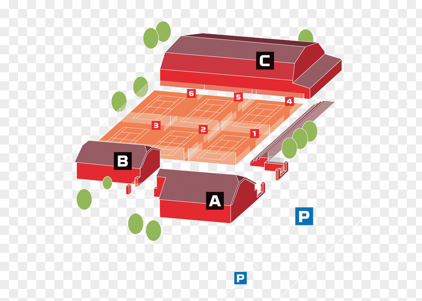 Tennis Field Material Line PNG