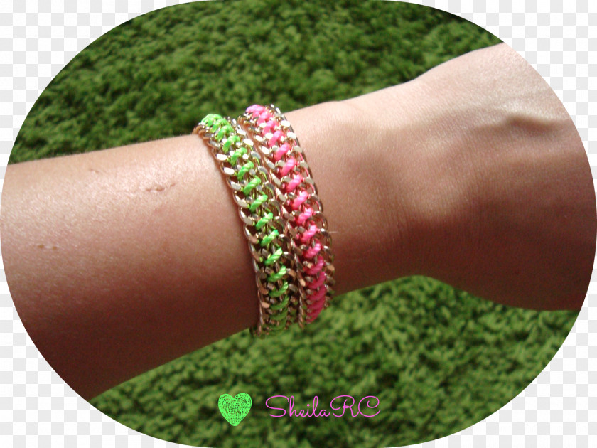 Fluor Bracelet Bead Magenta PNG