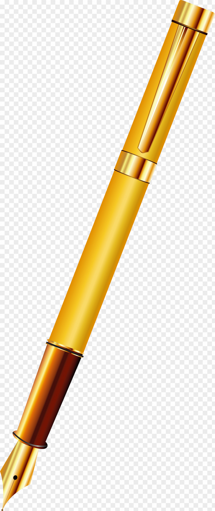 Luxury Gold Pen Fountain Gratis PNG