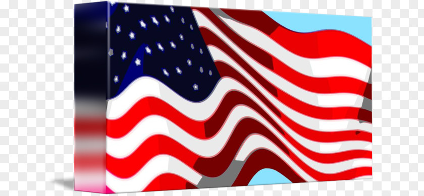 Brown Abstract Flag Of The United States Line Font PNG