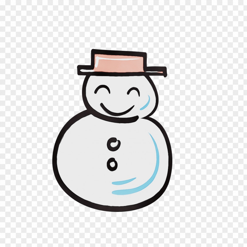 Emoticon Smile Snowman PNG