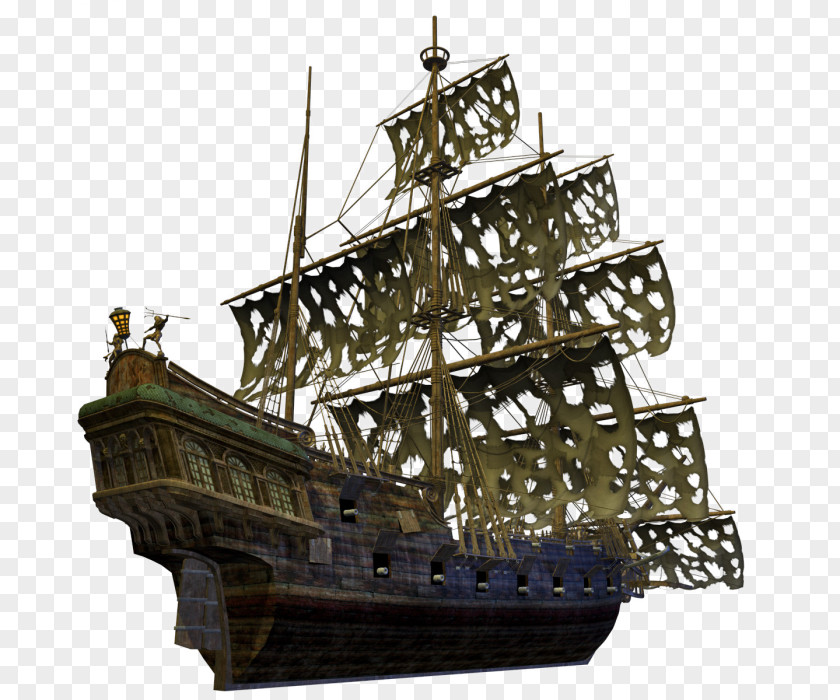 Fluyt Tall Ship Boat Cartoon PNG