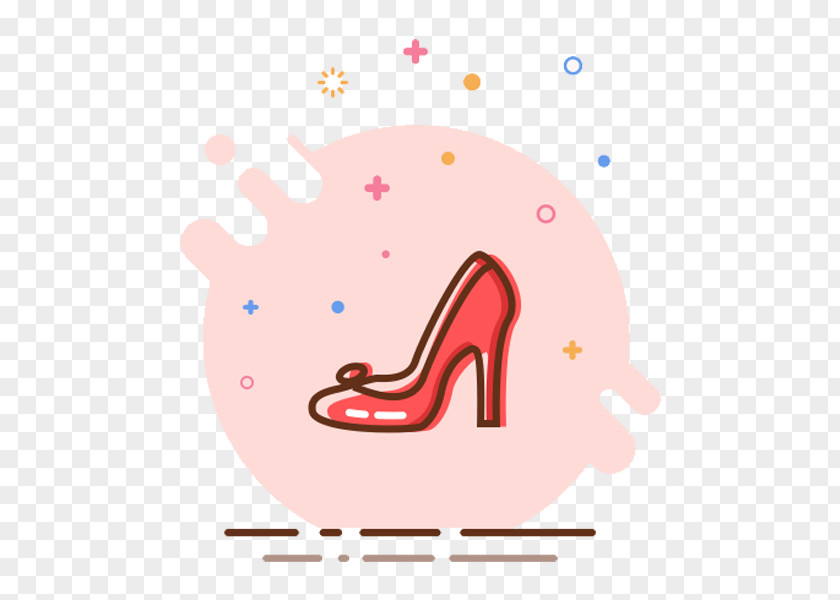 Red Cartoon High Heels High-heeled Footwear Shoe Drawing PNG