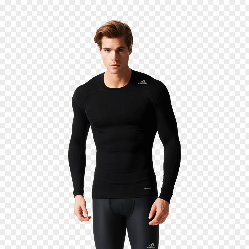 BLACK MODEL Long-sleeved T-shirt Hoodie Adidas PNG