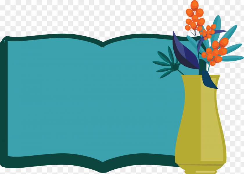 Flower Book Frame Flower Frame Book Frame PNG