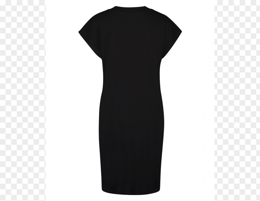 Dress Little Black Sleeve Boat Neck Shoulder PNG