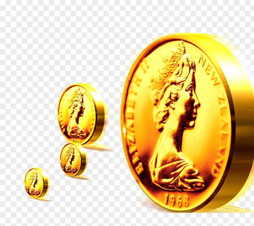 Gold Coins Coin Investment Advertising Poster PNG