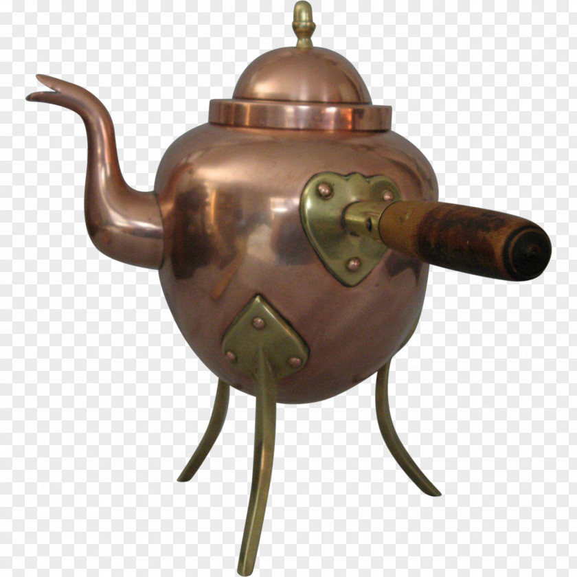 Tea Teapot Handle Sugar Bowl Copper PNG