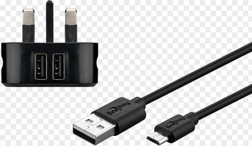 USB Battery Charger Micro-USB Lightning Electrical Cable PNG