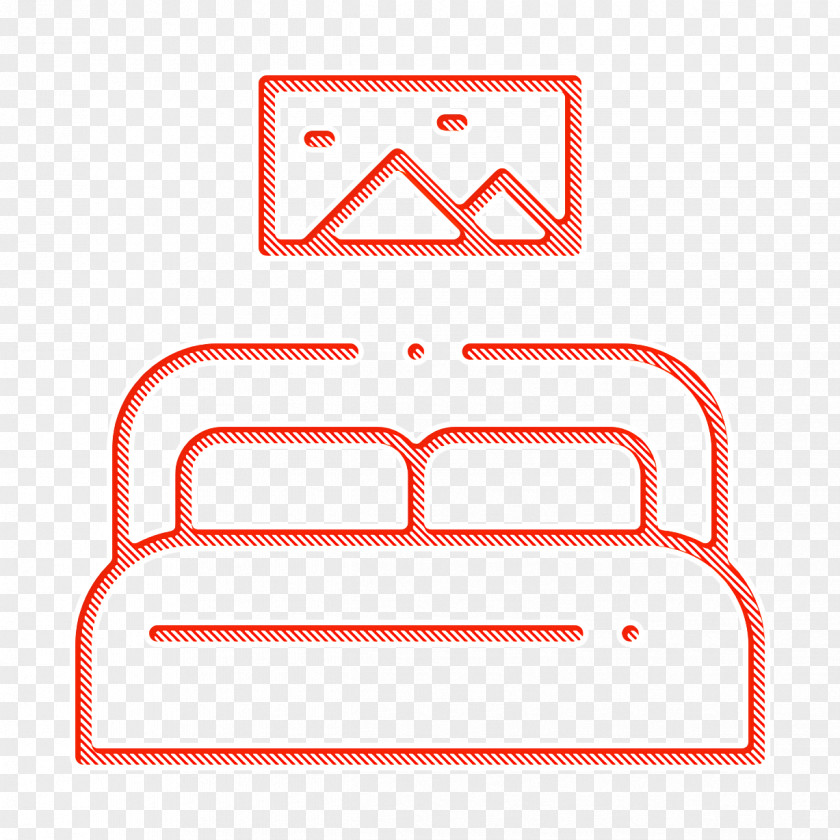 Bedroom Icon Bed Home Decoration PNG