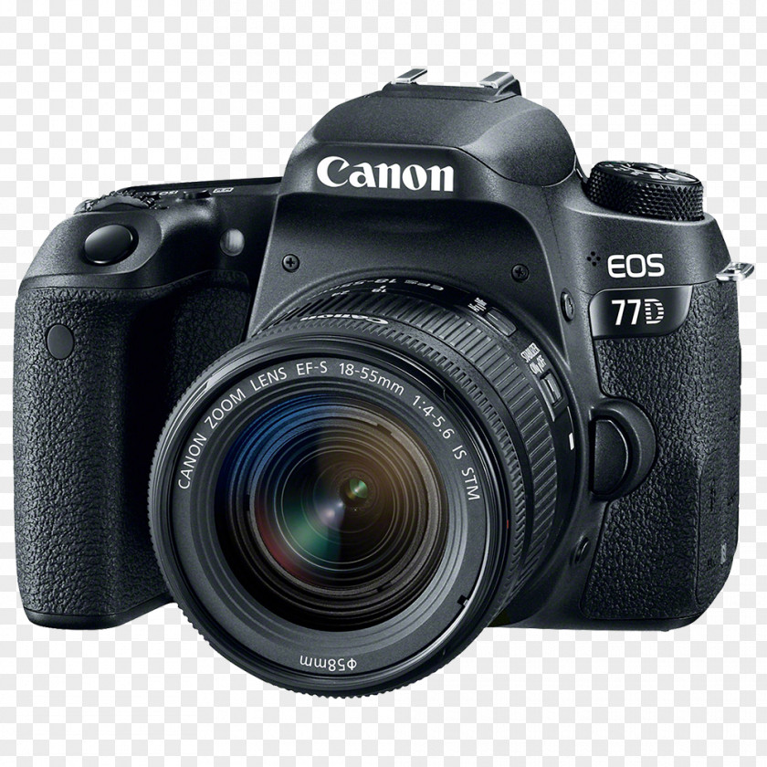 Camera Canon EOS 800D 77D 200D 70D EF-S 18–55mm Lens PNG