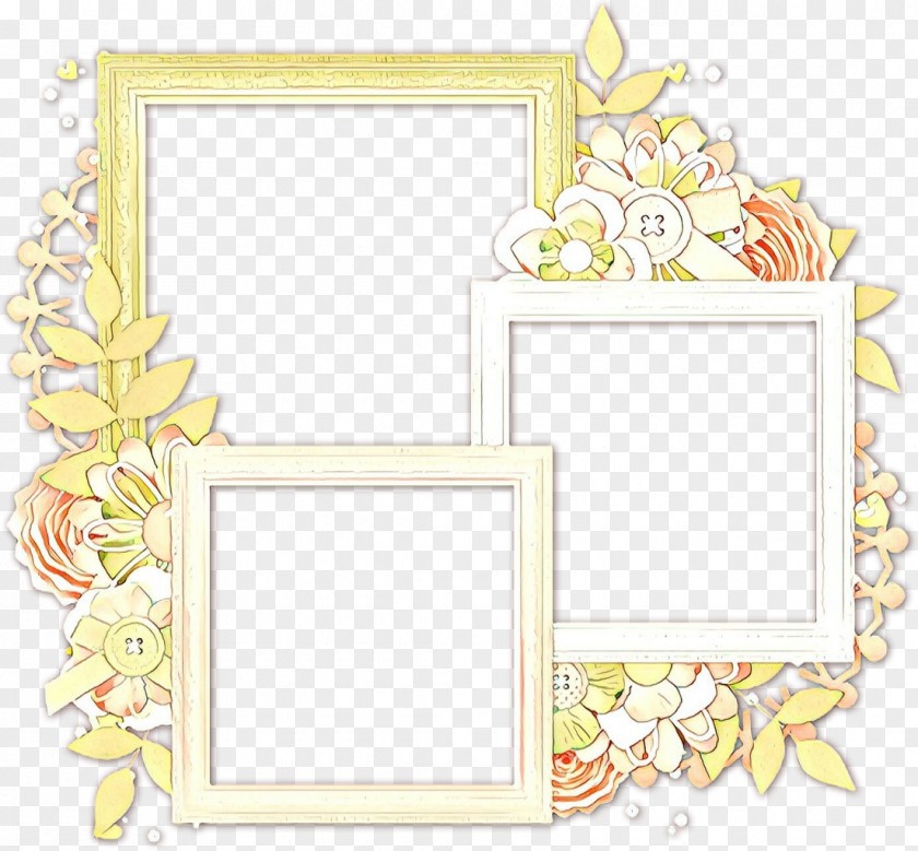 Interior Design Rectangle Flower Background Frame PNG