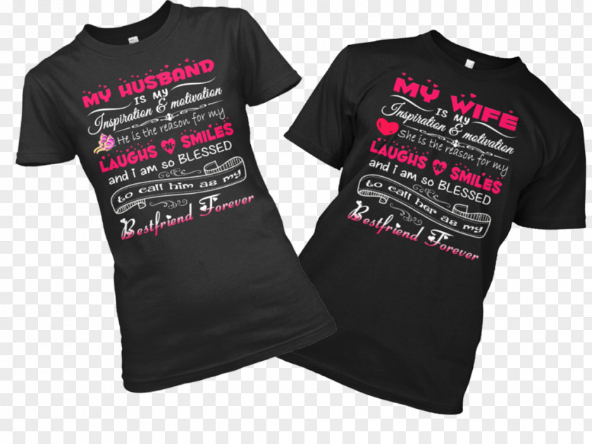 T-shirt Wife Husband Marriage PNG