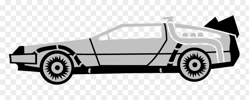 Car DeLorean DMC-12 Marty McFly Time Machine Automotive Design PNG