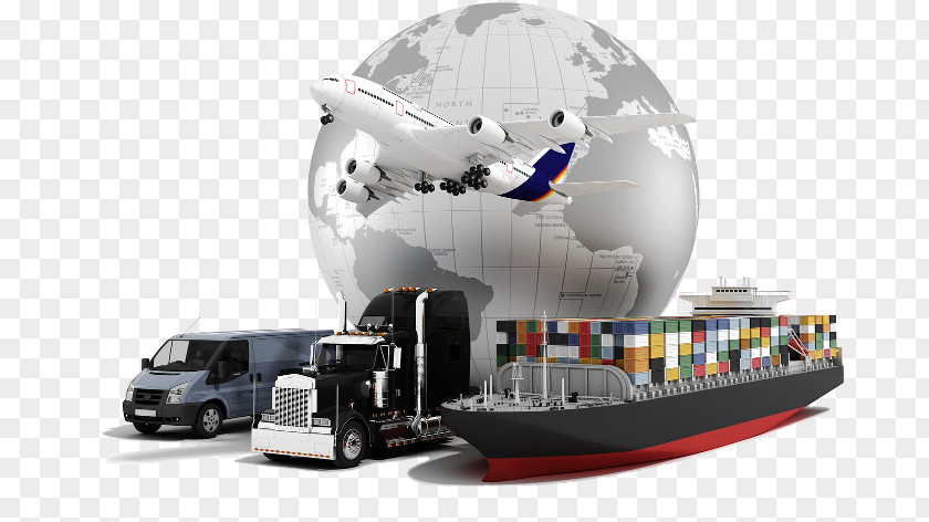 Earth Airplane Cargo Truck Logistics Freight Transport Forwarding Agency PNG