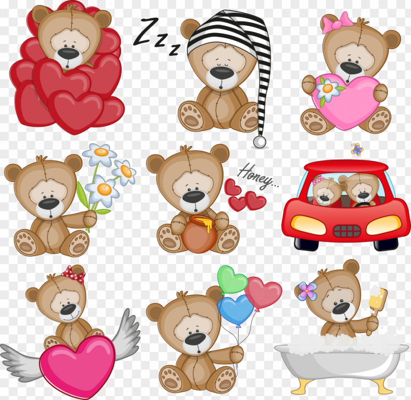 Vector Cartoon Bear Royalty-free Illustration PNG