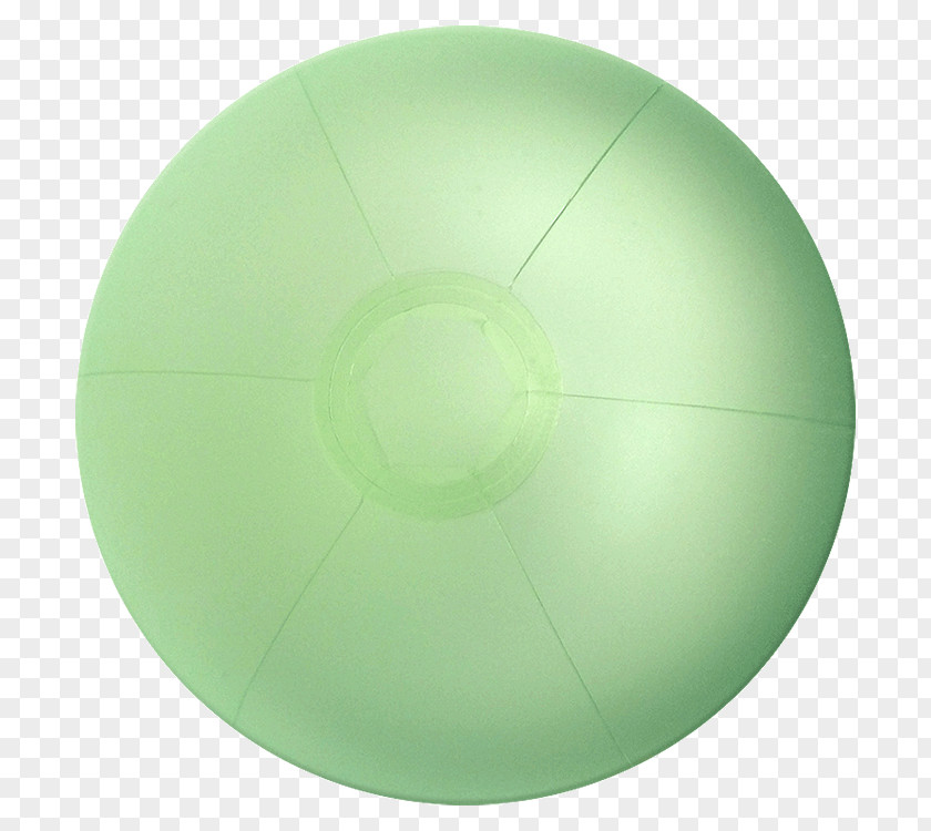 Beach Ball Plastic Green Color PNG