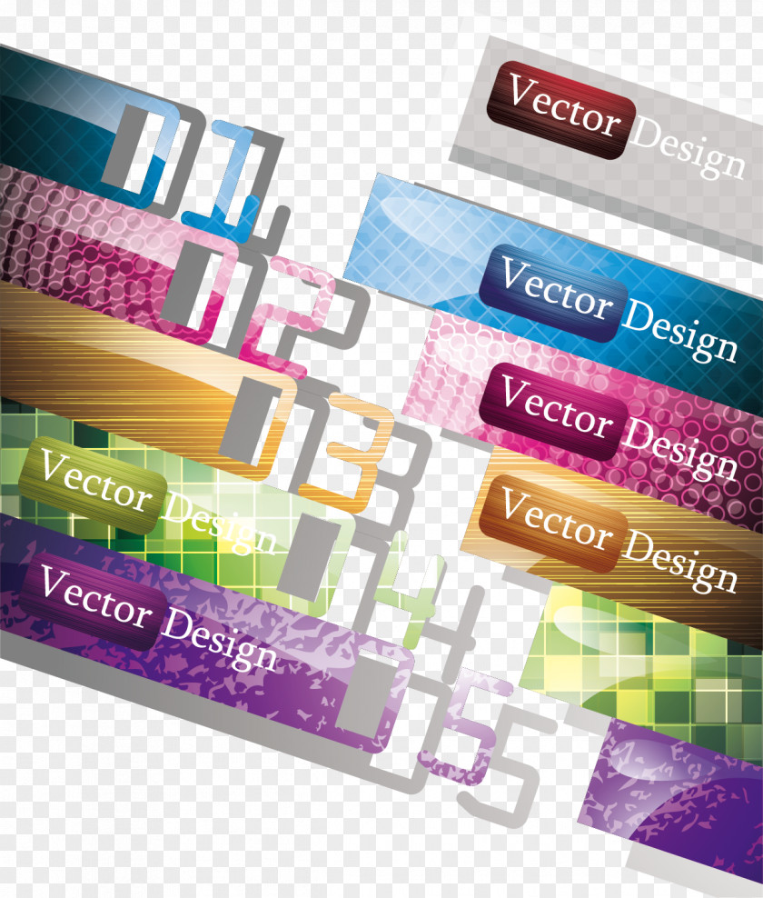 Beautifully Colorful Fashion Label Web Banner PNG