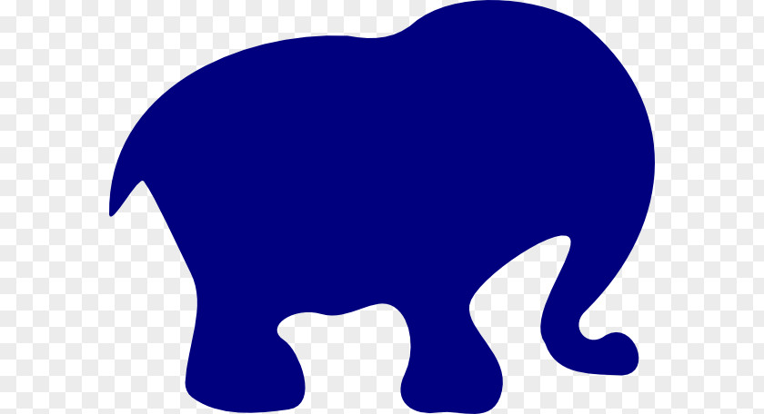 Blue Elephant Elephantidae Silhouette Clip Art PNG