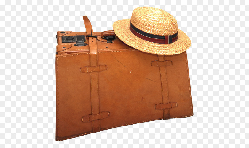 Brown Retro Luggage Suitcase Box Baggage PNG