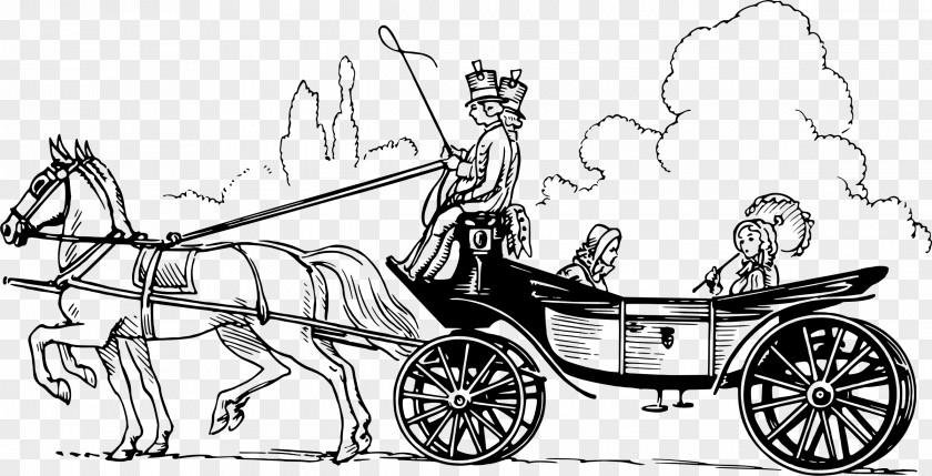 Carriage Horse And Buggy Clip Art PNG