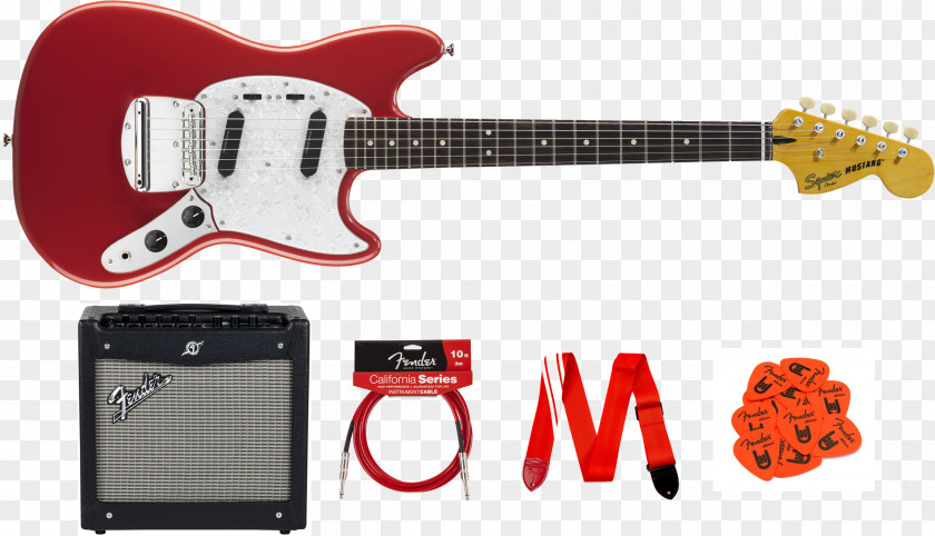 Electric Guitar Fender Mustang Squier Vintage Modified Jaguar PNG