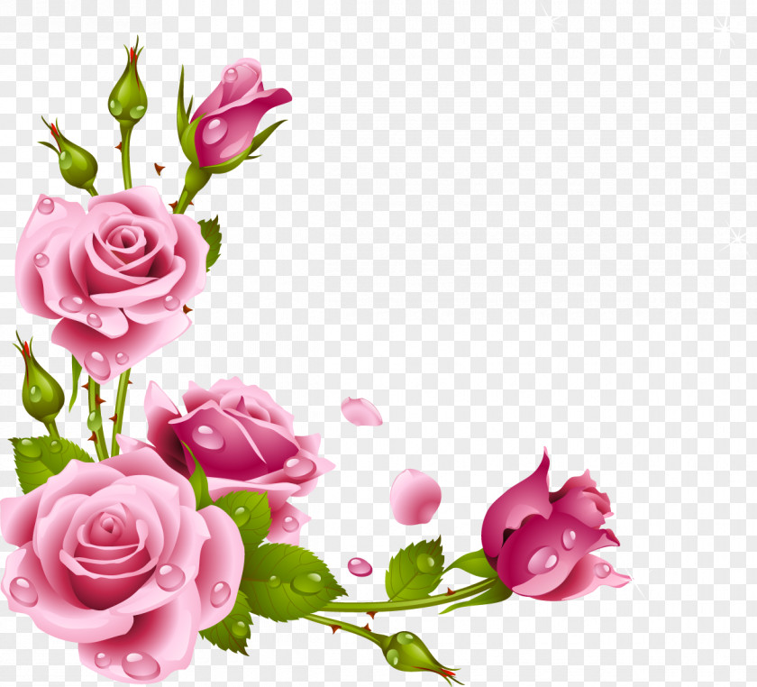 Painting Rose Embroidery Floral Design Clip Art PNG