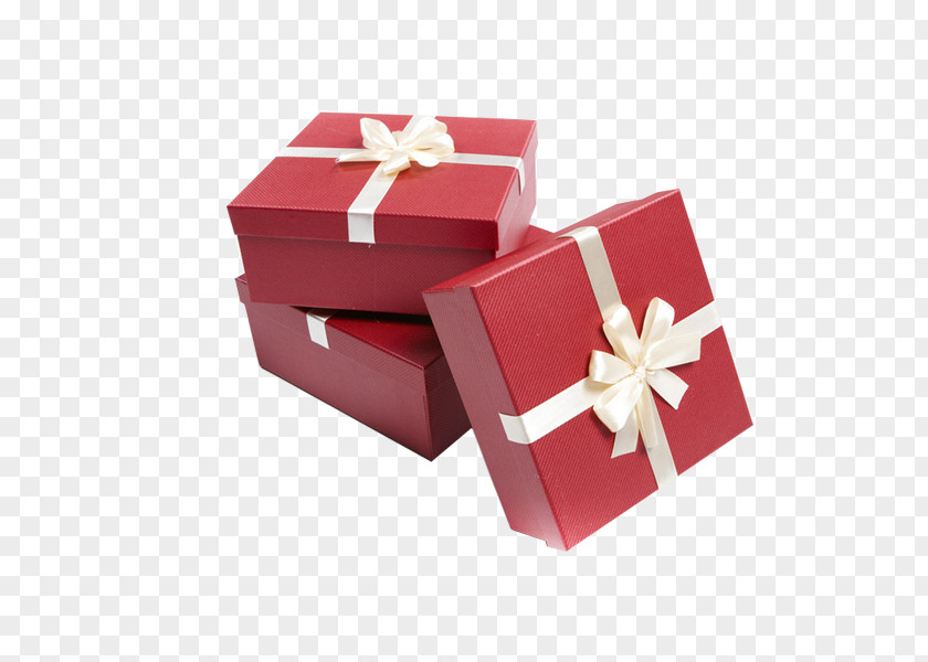 Red And White Bow Gift Box Shoelace Knot PNG