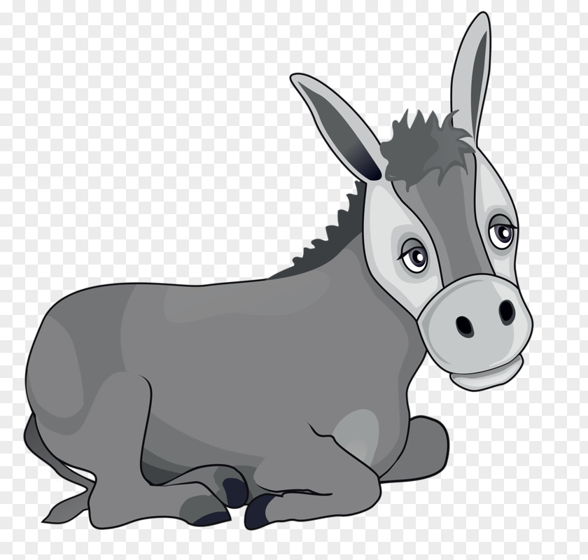 Tummy Donkey Christmas Clip Art PNG