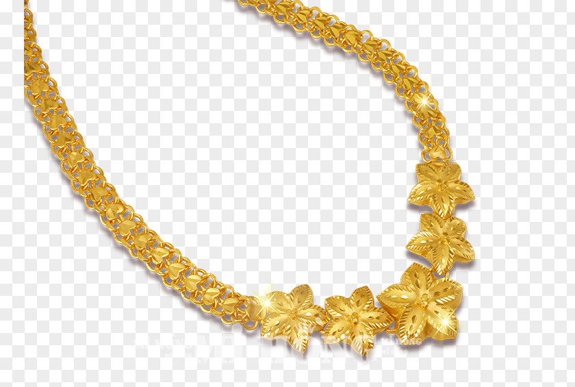 Hoa Mai Necklace Body Jewellery PNG