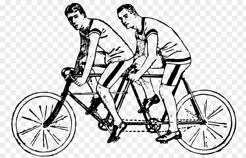 Tandem Bicycle Clip Art Couples PNG