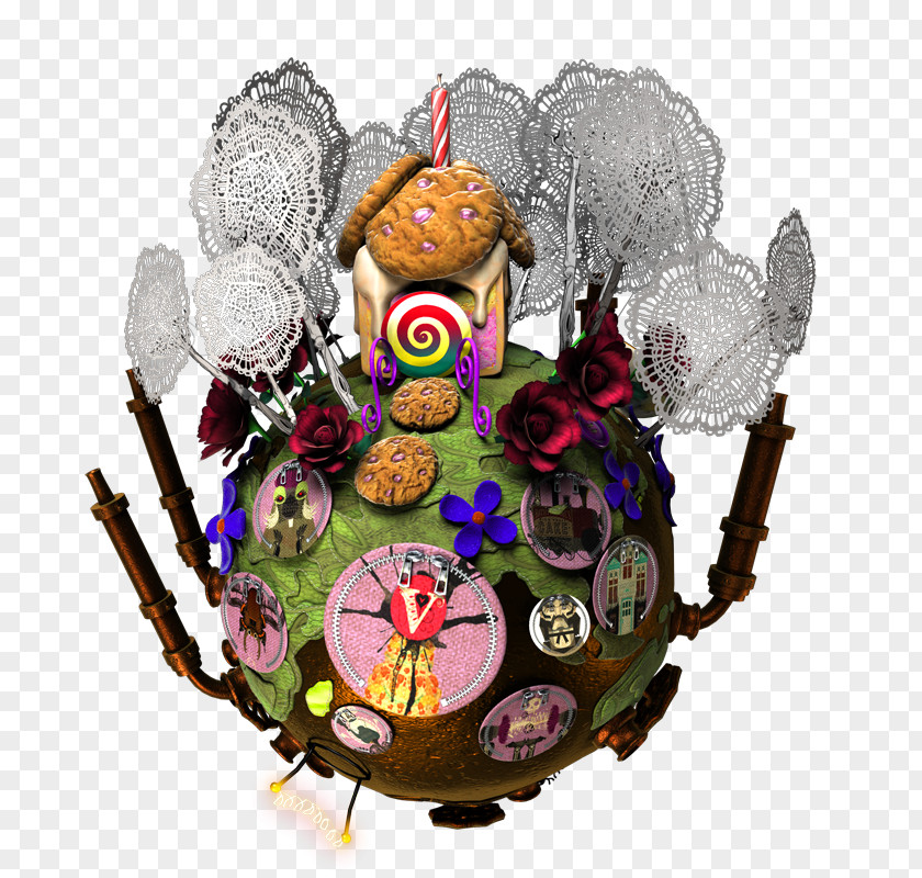 Bathysphere LittleBigPlanet 2 Invention Curator Christmas Ornament PNG