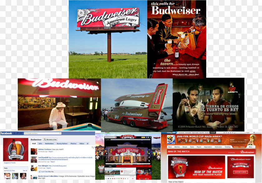 Budweiser Display Advertising Marketing Anheuser-Busch InBev PNG