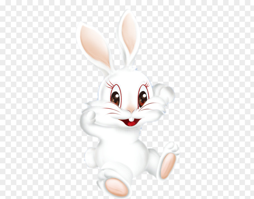 Cartoon Rabbit White PNG